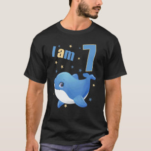 Camiseta 7 Anos De Idade Menina Bonitinha De Aniversário Go