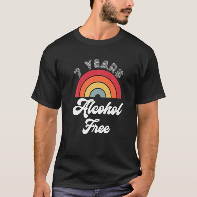 Camiseta 7 Anos De Sobriedade Sem Álcool Sobriedade Sem Álc (Frente)