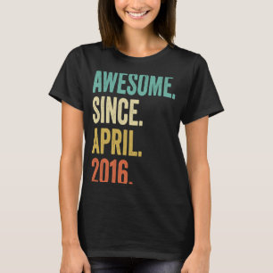 Camiseta 7 anos é incrível desde abril de 2016, aniversário
