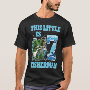Camiseta 7 Anos Este Pequeno Pescador Tem 7 Anos De Idade