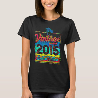 Camiseta 7 anos Vintage de aniversário de 2015
