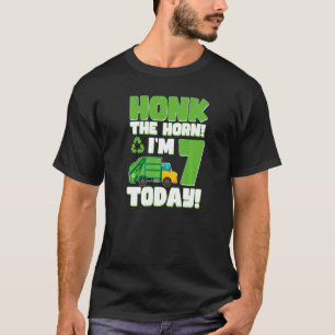 Camiseta 7 Birthday, 7 Anos Crianças Reciclagem Lixo Garba