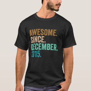 Camiseta 7 Birthday, 7 Anos, Incrível Desde 2 De Dezembro