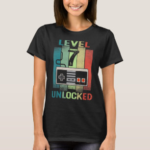Camiseta 7 Birthday Boy Level 7 Unlocked Video Gamer 7 Ye