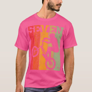 Camiseta 7 Birthday Boys, 7 Anos, 7 Bmx Bike Racing