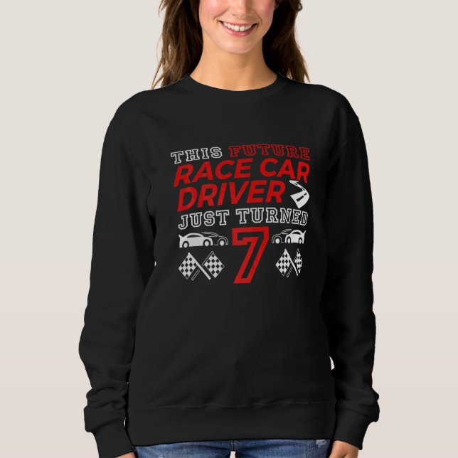 Camiseta 7 Birthday Futuro Race Car. (Frente)