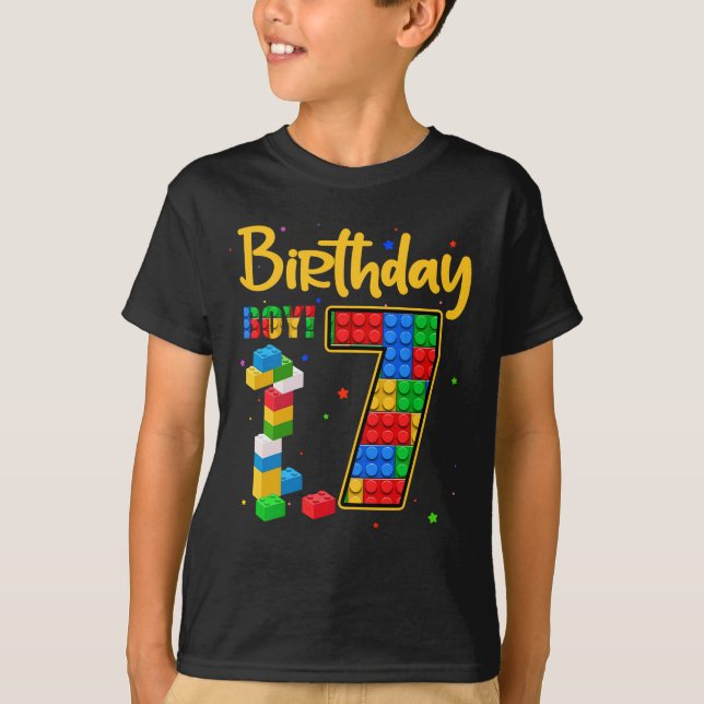 Camiseta 7 Birthday Gift 7 Anos  (Frente)