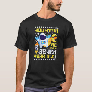 Camiseta 7 Birthday Houston Temos Um Astr De Sete Anos