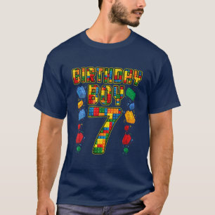 Camiseta 7 Birthday Master Builder 7 Anos