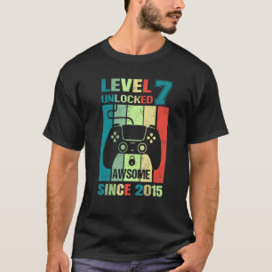 Camiseta 7 Birthday Nível 7 Vídeo Incrível 2015 Desbloquead
