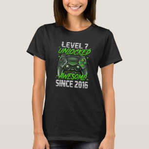 Camiseta 7 Birthday Nível 7 Vídeo Incrível 2016