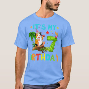 Camiseta 7 Birthday, parto de Guiné, 7 anos