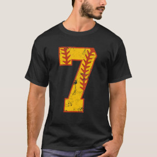 Camiseta 7 Birthday Sofball Bdy 7 Anos