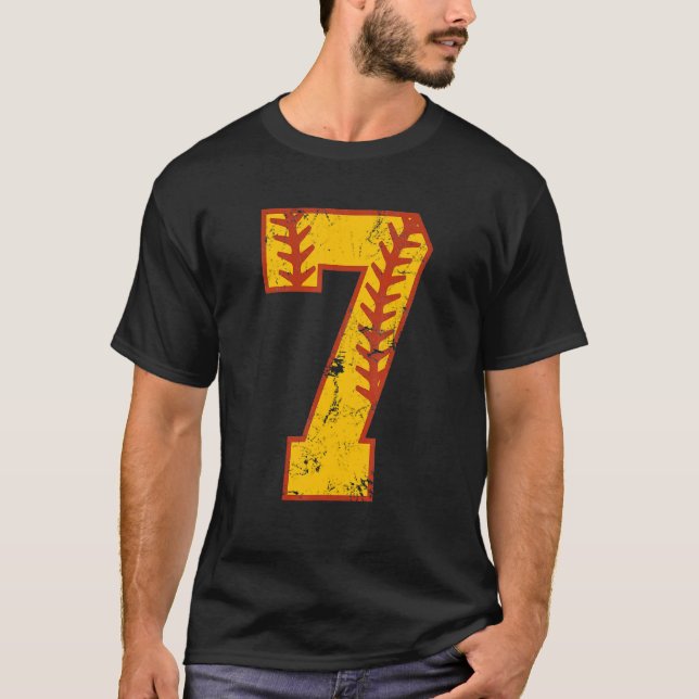 Camiseta 7 Birthday Sofball Bdy 7 Anos (Frente)