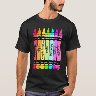 Camiseta 7 Cayons De Dimensões Da Análise De Comportamento