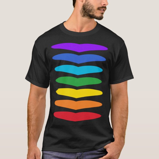 Camiseta 7 Chakra Hearts Energy System Chakras Colours Kund (Frente)