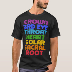 Camiseta 7 Chakras Dizendo Citação Legal de Yoga