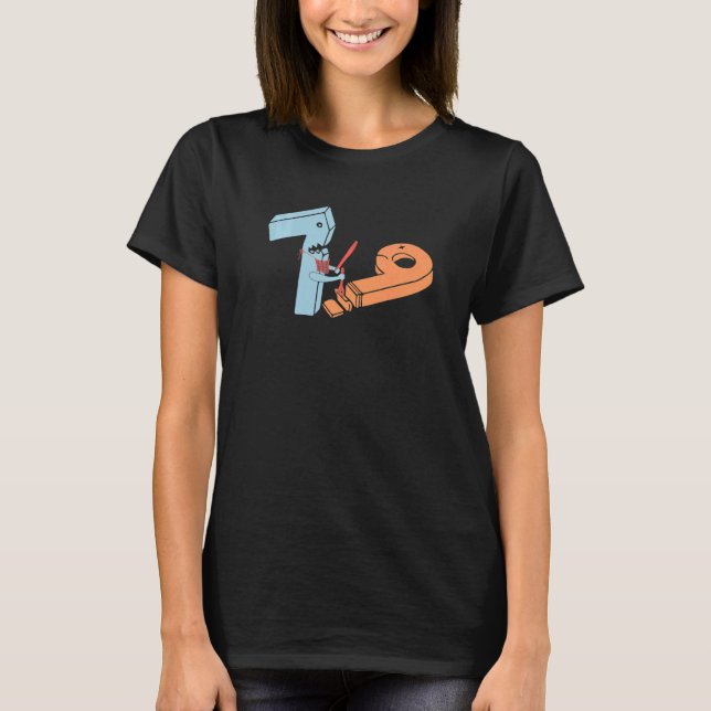Camiseta 7 Comeu 8 9  Professor de Matemática (Frente)