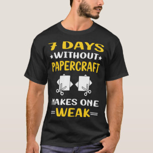 Camiseta 7 Dias Sem Arranjo De Papel Para Artesanatos