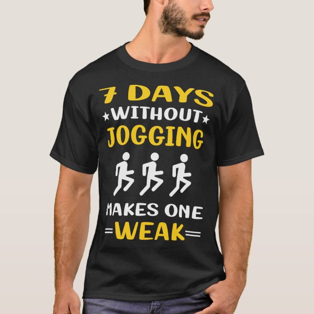 Camiseta 7 Dias Sem Corrida Jog Jogger (Frente)