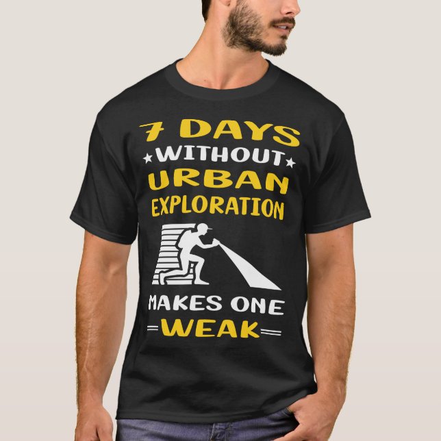 Camiseta 7 dias sem exploração urbana (Frente)