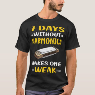 Camiseta 7 Dias Sem Órgão Harmonica Da Boca