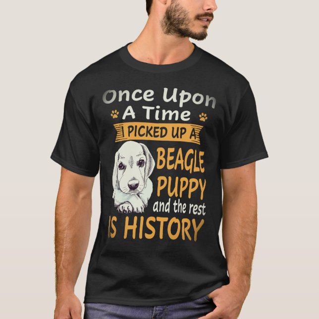 Camiseta 7 Era Uma Vez -  Cachorrinho Beagle Beagle (Frente)