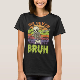 Camiseta 7 Esqueleto Seis Sete Números F