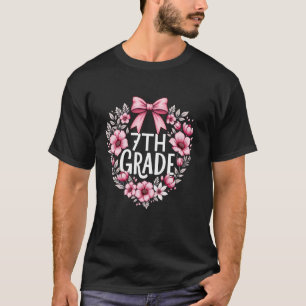 Camiseta 7 Grau Coquette Arco Rosa Professora Apprecia