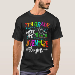 Camiseta 7 Grau Onde A Aventura Volta À Escola