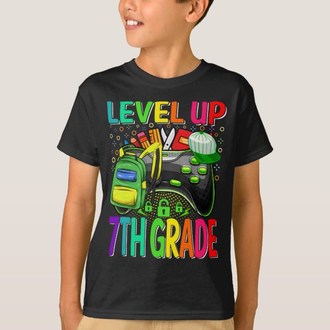 Camiseta 7 Nível Superior À Escola Desbloqueada (Frente)