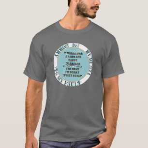Camiseta 7 palavras para um Casamento longo e feliz