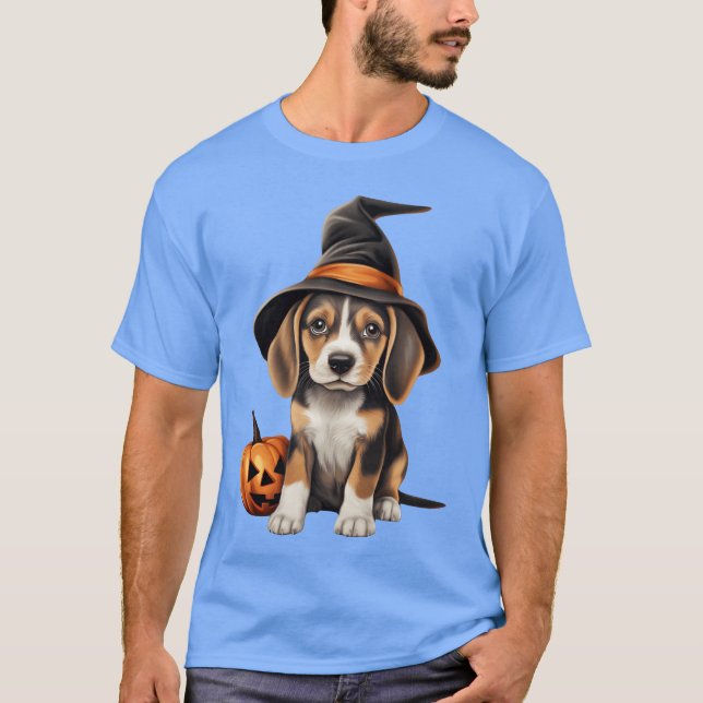 Camiseta 7 presente de Halloween Beagle (Frente)