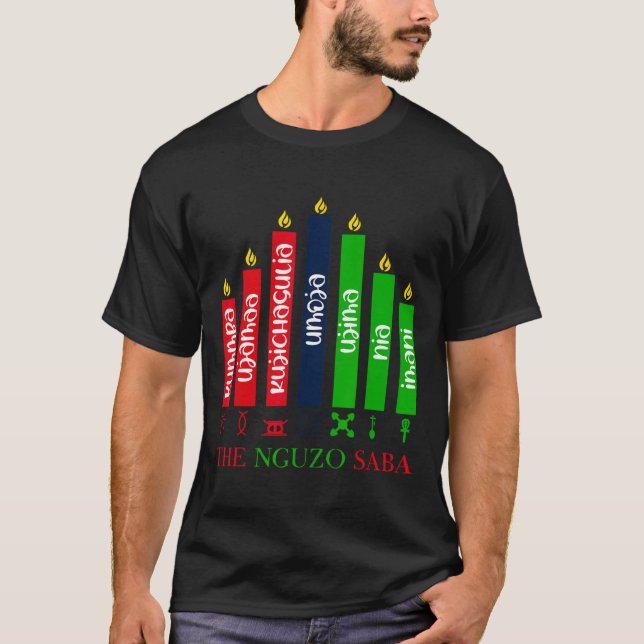 Camiseta 7 Princípios De Kwanzaa (Frente)