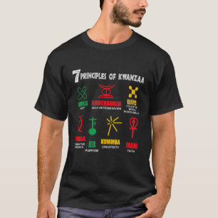 Camiseta 7 Princípios De Kwanzaa