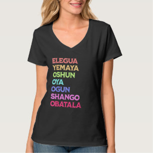 Camiseta 7 Sete Poderes Africanos Orisha Santeria Cuba Reli