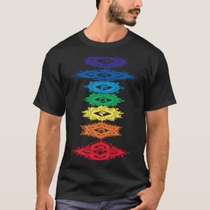 Camiseta 7 Símbolos Floral Chakra