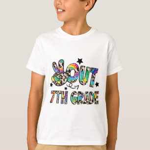 Camiseta 7 Tie Dye Feliz Dia Passado da Escola