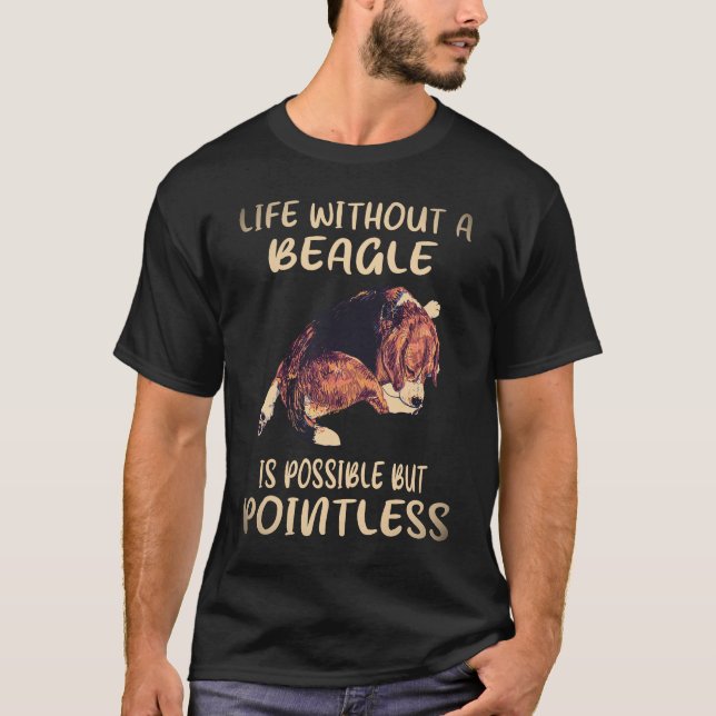Camiseta 7 Vida Sem Um Beagle (Frente)