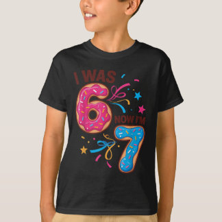 Camiseta 7 Year Old Birthday Was 6 Now I'm 7 67 Men Women K