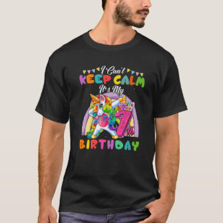 Camiseta 7 Year Old I Can't Keep Calm It's My 7Th Birthday