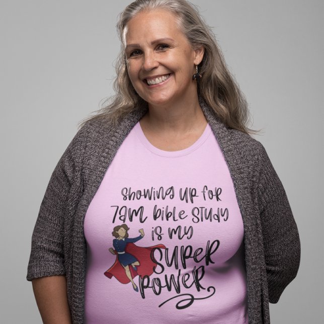 Camiseta 7h IRMÃ SUPER POWER (Pele leve) cor-de-rosa curto (Criador carregado)