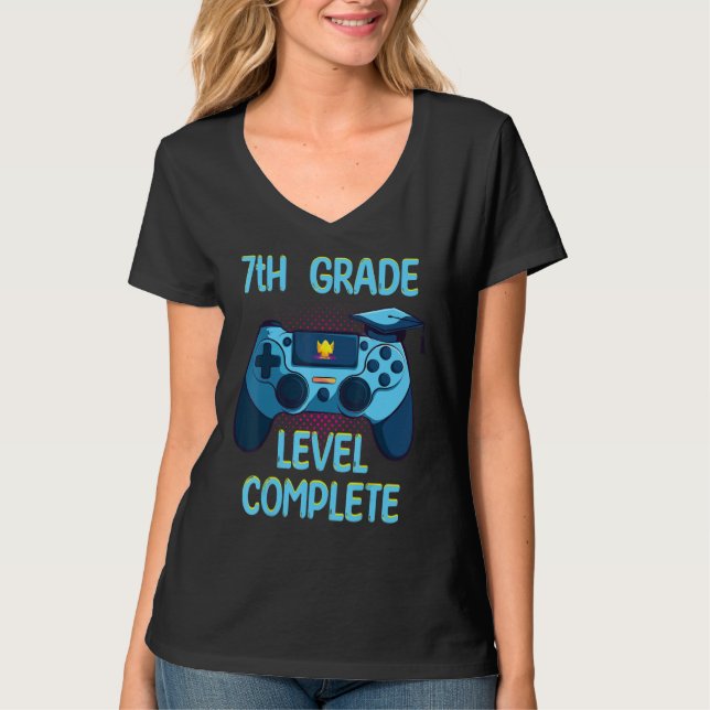 Camiseta 7th Grade Level Complete Last Day Of School  Gradu (Frente)