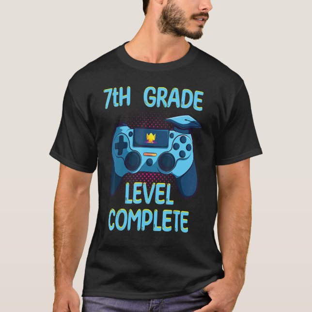 Camiseta 7th Grade Level Complete Last Day Of School  Gradu (Frente)