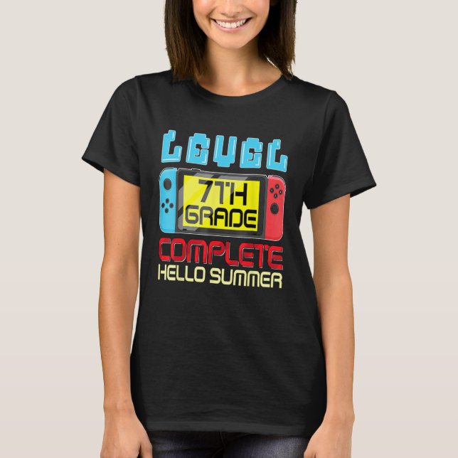 Camiseta 7th Grade Level Complete Last Day Of School Gradua (Frente)