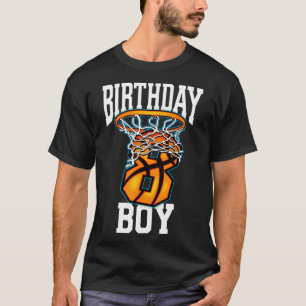 Camiseta 8º Aniversário Basquete 8 Anos Crianças Presentes