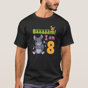 Camiseta 8º Aniversário Chinchilla Pensava que a Festa de a