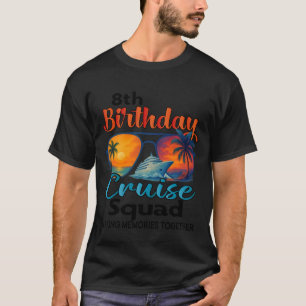 Camiseta 8º Aniversário Cruzeiro Esquadrão Amigos Família F