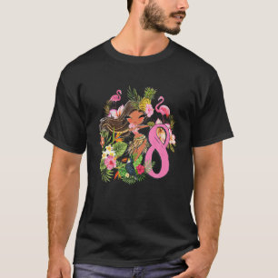 Camiseta 8º aniversário Festa de Tiki Verão Hula Havaian