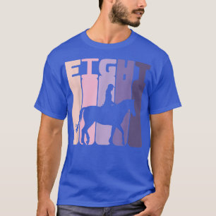 Camiseta 8º Aniversário Garota Cavaleira Cavaleira Ventilad